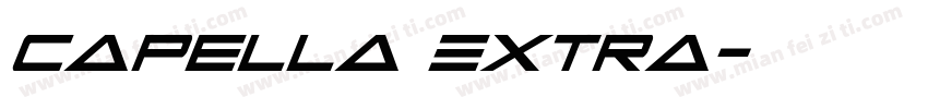 Capella Extra字体转换